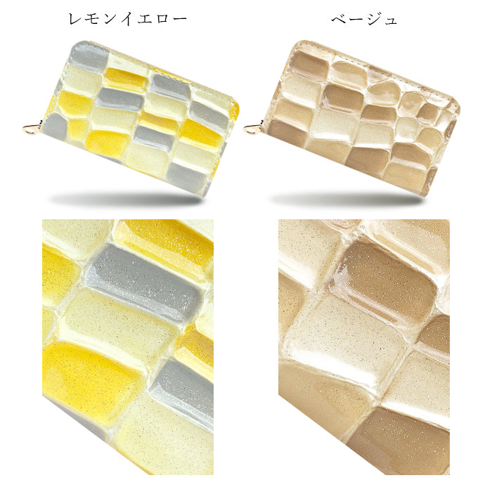 【Leo&Aoi公式ショップ】 2nd ステンドグラス コインケース レディース コインポーチ 小銭入れ ミニ財布 ラウンド型ファスナー ファスナー付き おしゃれ カード入れ 女性 革 本革 レザー 小物入れ コンパクト ケース ラウンドファスナー エナメル加工【安心の返品保証付き】