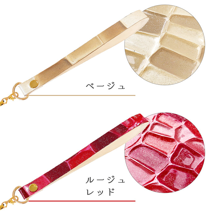 【Leo&Aoi公式ショップ】 2nd ステンドグラス ストラップ マルチストラップ 本革 携帯ストラップ レザー 携帯 スマホ キーホルダー パスケース 定期入れ リストストラップ 革 牛革 手帳型 スマホケース 落下防止 レディース 【安心の返品保証付き】