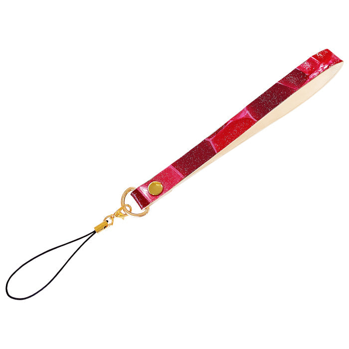 【Leo&Aoi公式ショップ】 2nd ステンドグラス ストラップ マルチストラップ 本革 携帯ストラップ レザー 携帯 スマホ キーホルダー パスケース 定期入れ リストストラップ 革 牛革 手帳型 スマホケース 落下防止 レディース 【安心の返品保証付き】