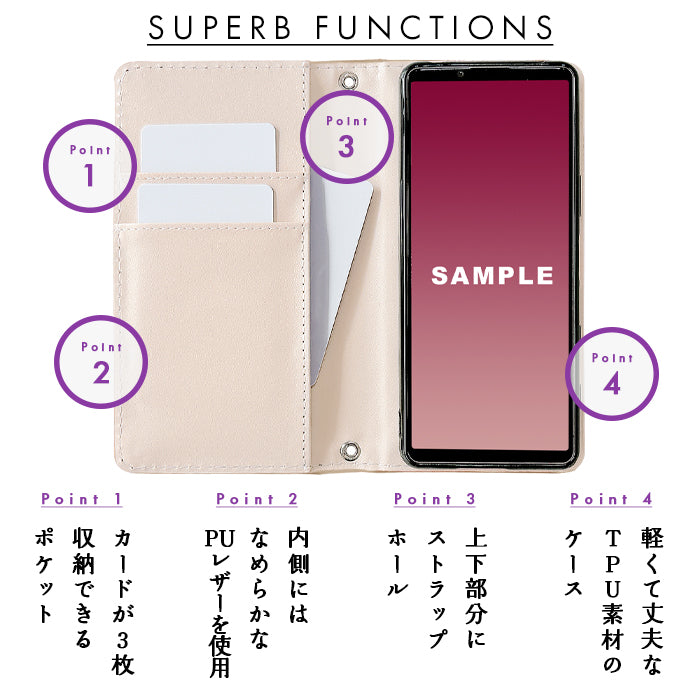 【Leo&Aoi公式ショップ】 GALAXY A53 5G SC-53C ケース 手帳型 本革 3rdステンドグラス SCG15 カバー 手帳型ケース sc53c galaxya53 ギャラクシー スマホケース【安心の返品保証付き】