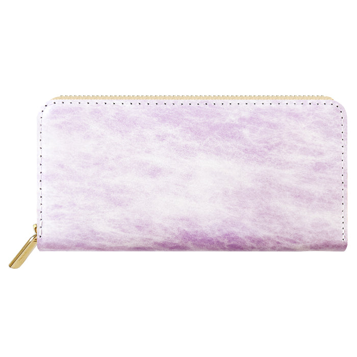 【Leo&Aoi公式ショップ】 アダマス 長財布 本革 財布 ラウンド型ファスナー レディース メンズ 大理石風 大容量 カード収納【安心の返品保証付き】