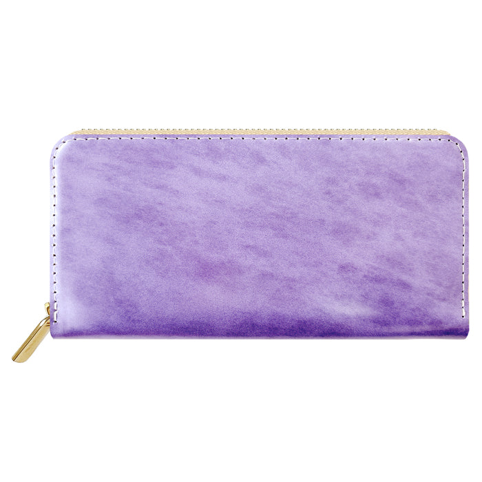 【Leo&Aoi公式ショップ】 アダマス 長財布 本革 財布 ラウンド型ファスナー レディース メンズ 大理石風 大容量 カード収納【安心の返品保証付き】