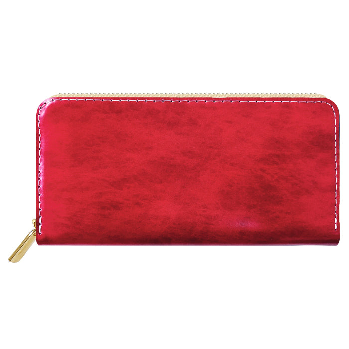 【Leo&Aoi公式ショップ】 アダマス 長財布 本革 財布 ラウンド型ファスナー レディース メンズ 大理石風 大容量 カード収納【安心の返品保証付き】