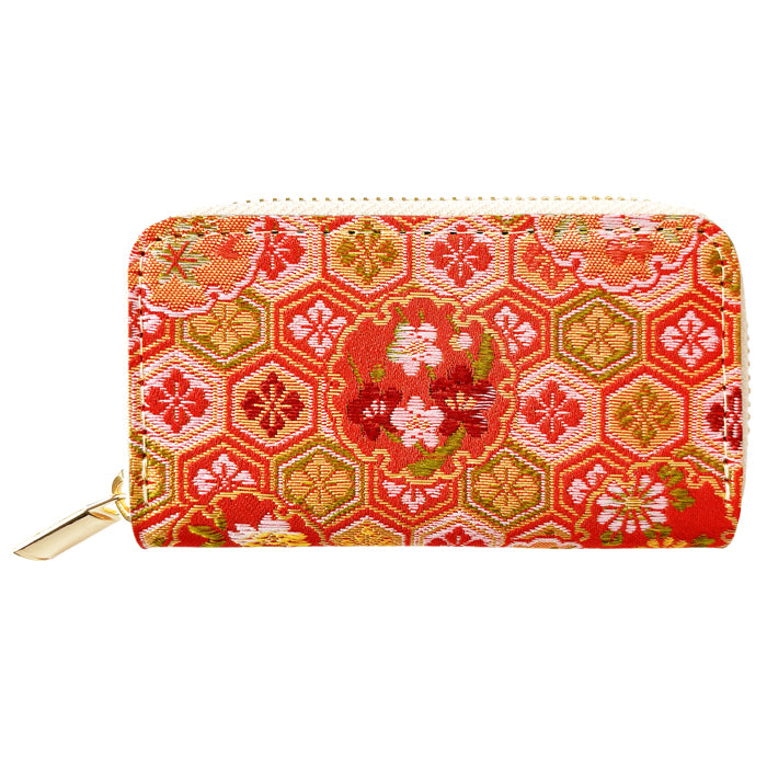 【Leo&Aoi公式ショップ】西陣織 明 ラウンド型キーケース 4連 メンズ レディース スマートキー 鍵入れ 鍵 カギ 収納 スリム コンパクト キーホルダー キーケース 和 和柄 和風【安心の返品保証付き】