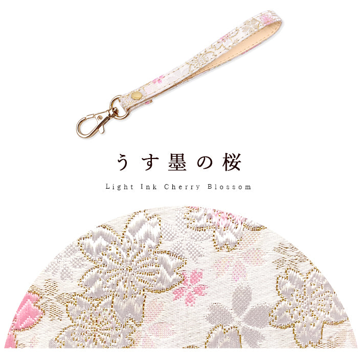 【Leo&Aoi公式ショップ】 西陣織 明 ナスカン付き ストラップ マルチストラップ 携帯ストラップ 携帯 スマホ キーホルダー パスケース 定期入れ リストストラップ 手帳型 スマホケース 落下防止 レディース 金襴 和柄 和風 高級 華やか 着物 【安心の返品保証付き】