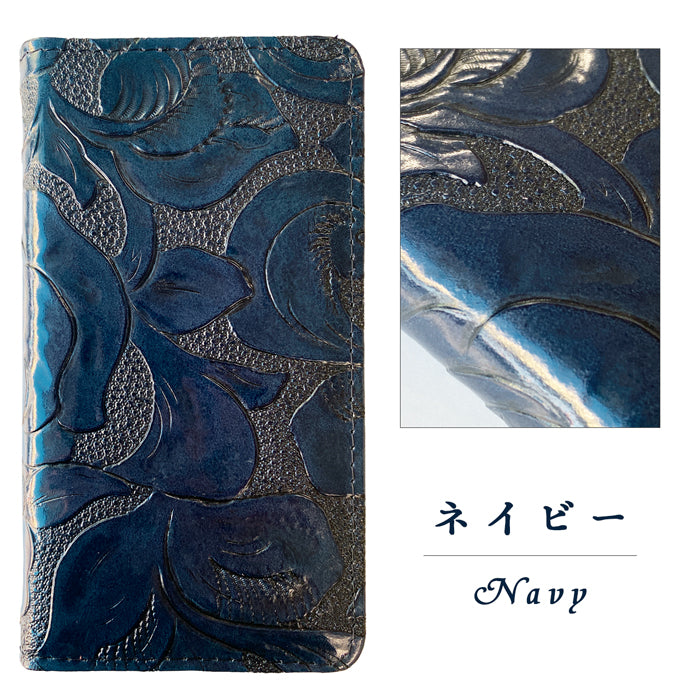 【Leo&Aoi公式ショップ】 AQUOS sense8 SH-54D SHG11 ケース SH-M26 カバー 手帳型 本革 アンティーク調 ローズ 型押し 手帳型ケース sh54d shm26 アクオス スマホケース 【安心の返品保証付き】