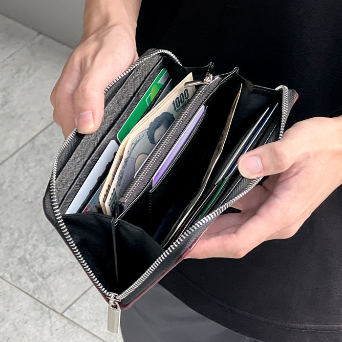 【Leo&Aoi公式ショップ】 ブライドルレザー 長財布 ブルーム 英国 イギリス製 メンズ 本革 財布 ラウンドファスナー サイフ さいふ ウォレット 革 牛革 レザー カード収納 革財布 ラウンド長財布 ラウンド財布 長サイフ 本革長財布 レディース ハンドメイド【安心の返品保証付き】
