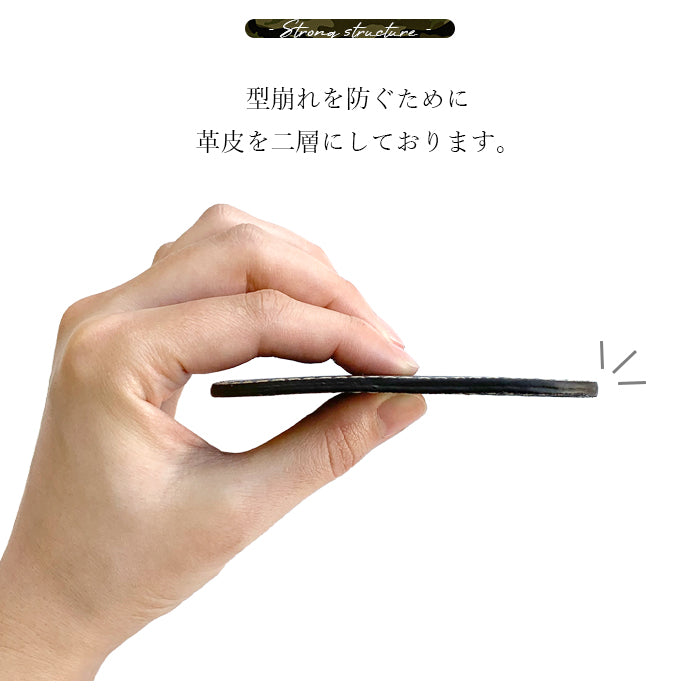 【Leo&Aoi公式ショップ】 カモフラージュ 4枚セット コースター 本革 テーブルウェア カフェ おしゃれ キッチン 雑貨 食器 ハンドメイド 角丸型 革 ラウンド 高級 ヌメ革 牛ヌメ革 迷彩柄 カモフラ 【安心の返品保証付き】