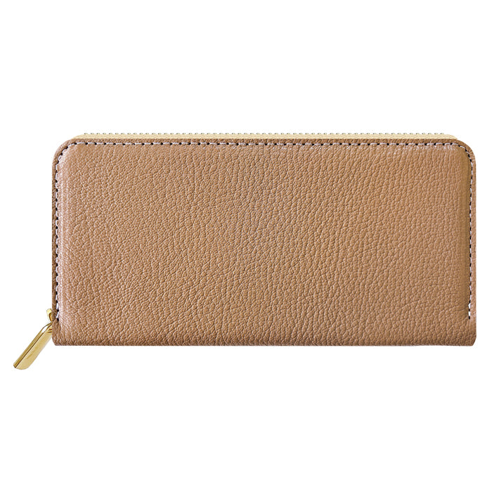 【Leo&Aoi公式ショップ】 シェーブルレザー 長財布 山羊革 フランス産 ゴートレザー 財布 レディース メンズ フランスレザー ラウンドファスナー サイフ さいふ ウォレット 革 カード収納 革財布 ラウンド長財布 ラウンド財布 長サイフ 本革長財布【安心の返品保証付き】