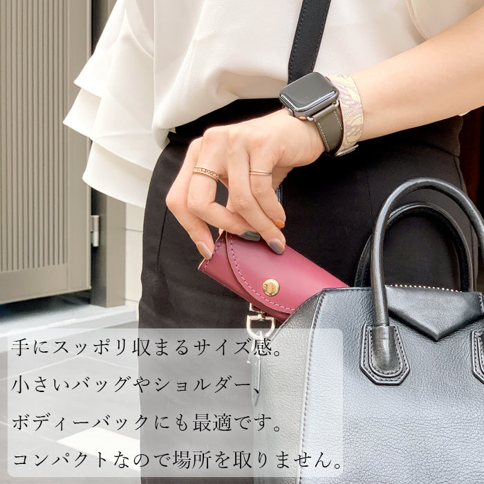 【Leo&Aoi公式ショップ】 ちょっといい本革 キーケース 4連 本革 メンズ レディース スマートキー 三つ折り 牛革 レザー 鍵入れ 鍵 カギ 収納 スリム コンパクト キーホルダー 4連キーケース クロム鞣し 【安心の返品保証付き】