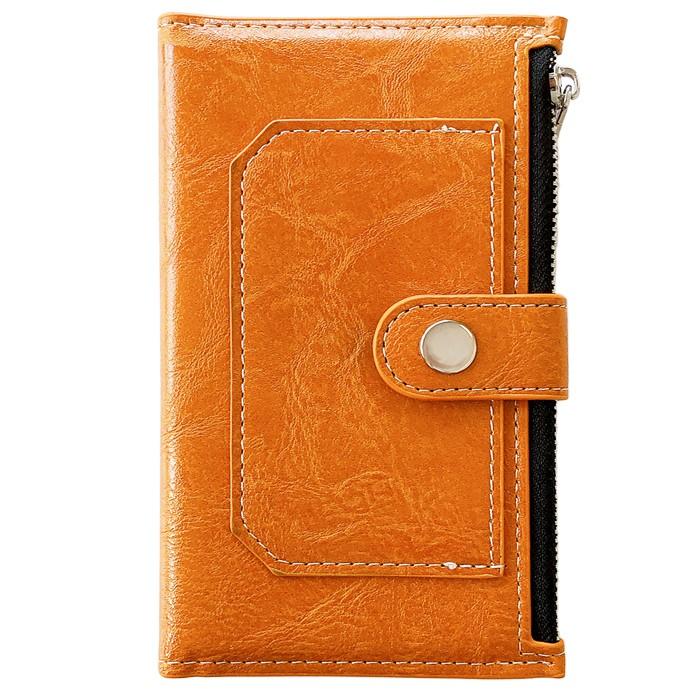 【Leo&Aoi公式ショップ】 らくらくスマートフォン F-42A me F-01L ケース カバー 手帳型ケース チャック付き 財布 スマホケース らくらくスマートフォンme f01l f42a docomo らくらくフォン 携帯ケース【安心の返品保証付き】
