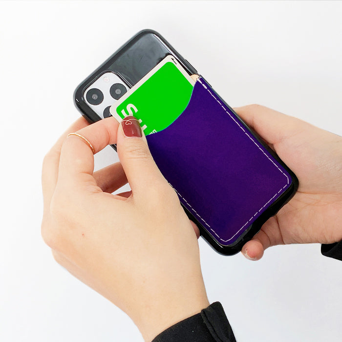 【Leo&Aoi公式ショップ】 カラフル本革 スマホ カード収納 カードケース 本革 貼り付け 背面 薄型 カードポケット 背面収納 レザー ポケット カード入れ スリム ICカード 定期入れ シール CARD POCKET 【安心の返品保証付き】