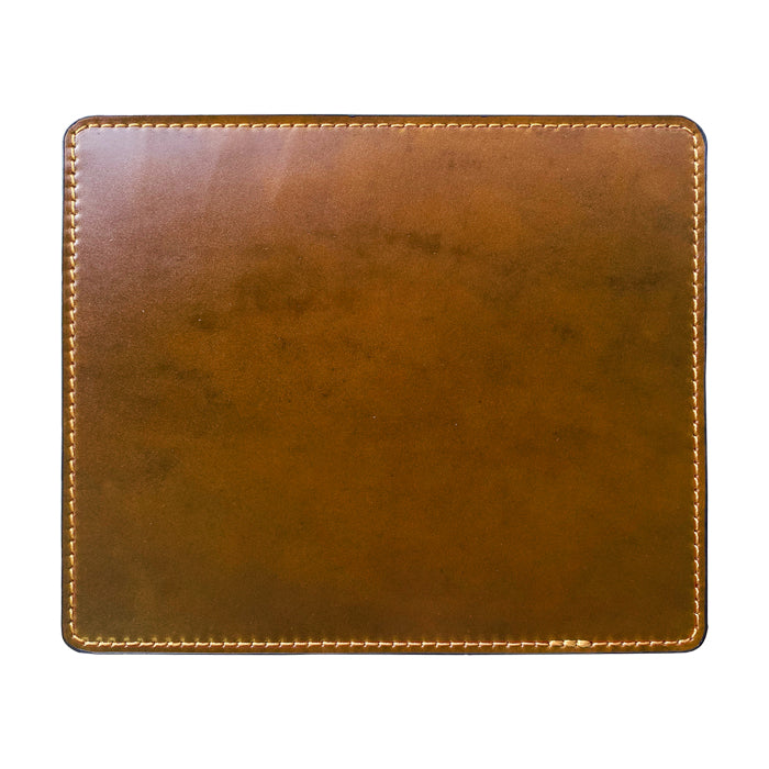 【Leo&Aoi公式ショップ】 コードバン マウスパッド 本革 馬革 レザー 革 上質 オフィス ビジネス ステーショナリー マウス パッド 文具 敷物 【安心の返品保証付き】