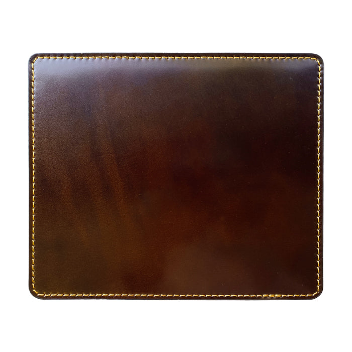 【Leo&Aoi公式ショップ】 コードバン マウスパッド 本革 馬革 レザー 革 上質 オフィス ビジネス ステーショナリー マウス パッド 文具 敷物 【安心の返品保証付き】