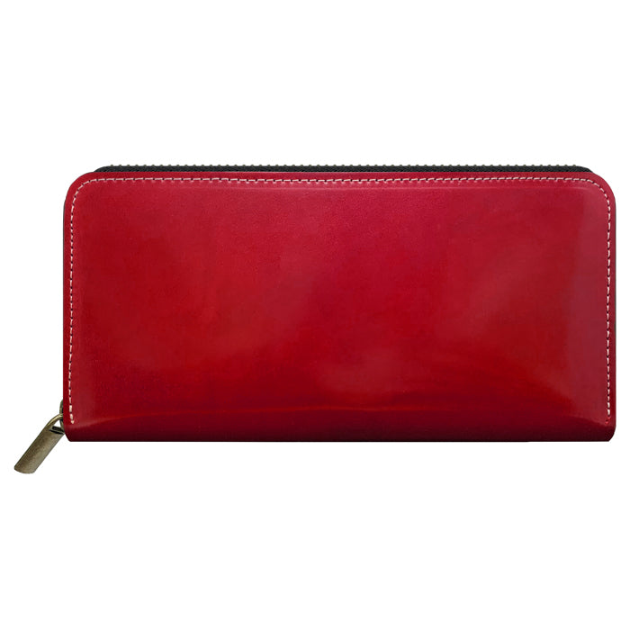 【Leo&Aoi公式ショップ】 ホースレザー 長財布 革 レザー 馬革 コードバン 本革 財布 メンズ ラウンドファスナー サイフ さいふ ウォレット カード収納 革財布 ラウンド長財布 ラウンド財布 長サイフ 本革長財布 レディース ハンドメイド【安心の返品保証付き】