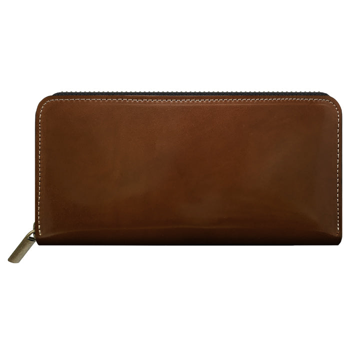 【Leo&Aoi公式ショップ】 ホースレザー 長財布 革 レザー 馬革 コードバン 本革 財布 メンズ ラウンドファスナー サイフ さいふ ウォレット カード収納 革財布 ラウンド長財布 ラウンド財布 長サイフ 本革長財布 レディース ハンドメイド【安心の返品保証付き】