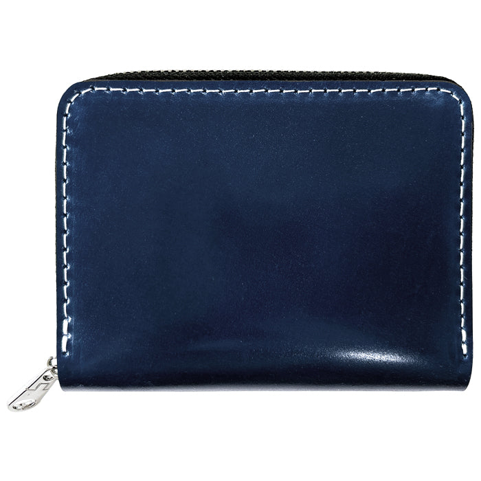 【Leo&Aoi公式ショップ】コードバン 蛇腹 シンプル 財布 長財布 ラウンド型ファスナー 牛革 本革 メンズ 馬革 ホースレザー サイフ 【安心の返品保証付き】