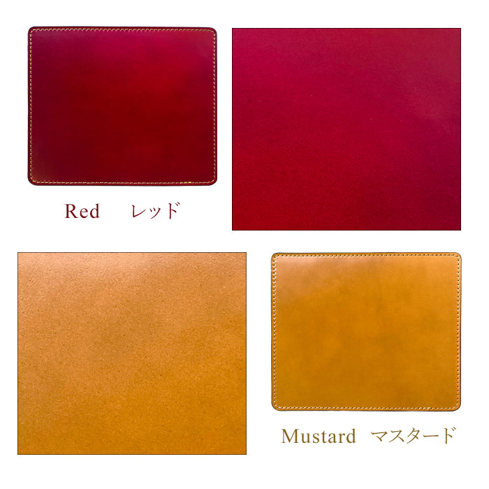 【Leo&Aoi公式ショップ】 コードバン マウスパッド 本革 馬革 レザー 革 上質 オフィス ビジネス ステーショナリー マウス パッド 文具 敷物 【安心の返品保証付き】