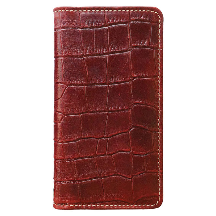 【Leo&Aoi公式ショップ】 iphone se3 / iphone se2 / iphone8 / iphone7 ケース カバー 本革 クロコダイル 型押し 手帳型ケース アイフォンスマホケース