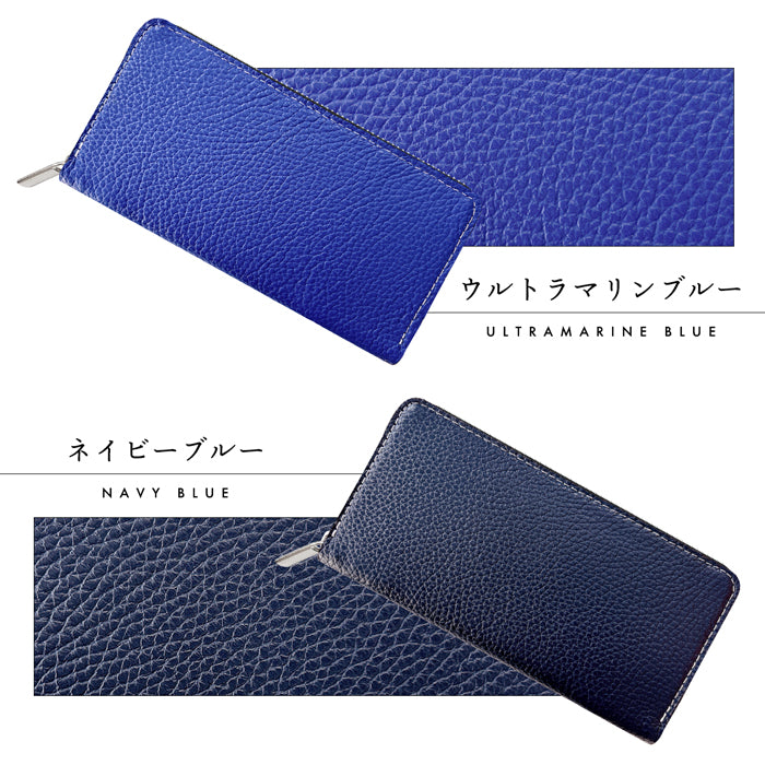 【Leo&Aoi公式ショップ】 ベーシックダンディ 蛇腹式 カードポケット付き 長財布 財布 本革 ラウンドファスナー サイフ さいふ ウォレット 革 レザー 牛革 革財布 型押し 牛ヌメ ラウンド長財布 ラウンド財布 長サイフ 本革長財布 カード収納 メンズ レディース ハンドメイド 【安心の返品保証付き】