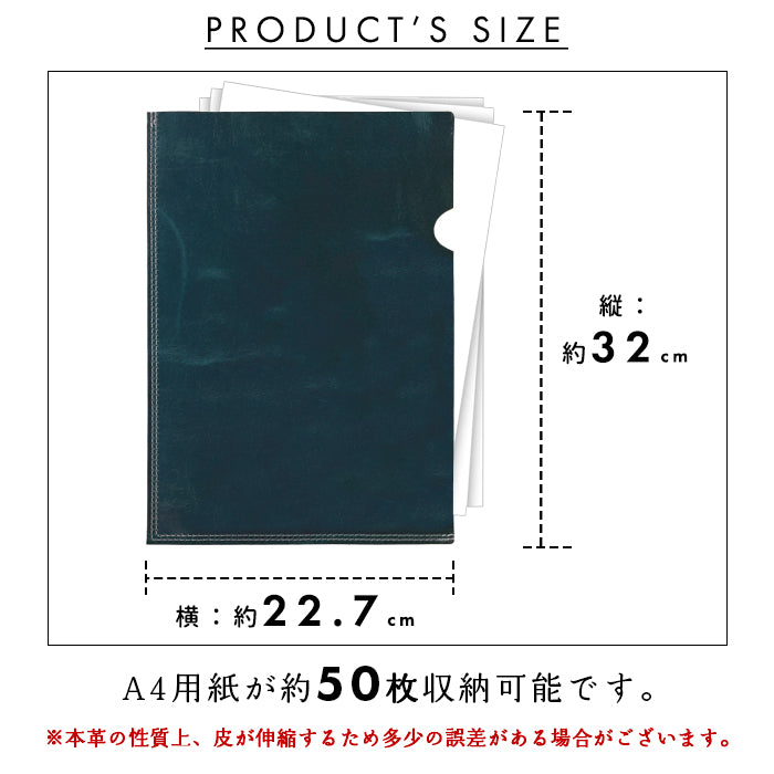 ダグラスレザー A4ファイル レザーファイル A4 書類入れ イタリア産 ビジネスグッズ 収納 シンプル A4サイズ ファイル ステーショナリー 資料ケース 文具 レザー 牛革 革 タンニン鞣し