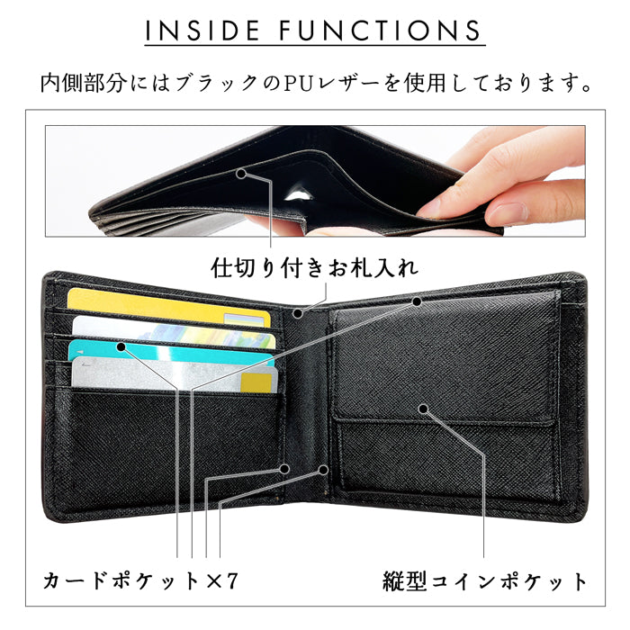 【Leo&Aoi公式ショップ】 ダグラスレザー 二つ折り 財布 本革 サイフ さいふ ウォレット 二つ折り財布 革 イタリア産 レザー メンズ カード収納 小銭入れ コインケース付き 二つ折りサイフ 革財布 メンズ財布 ハンドメイド 革 高級 タンニンなめし【安心の返品保証付き】