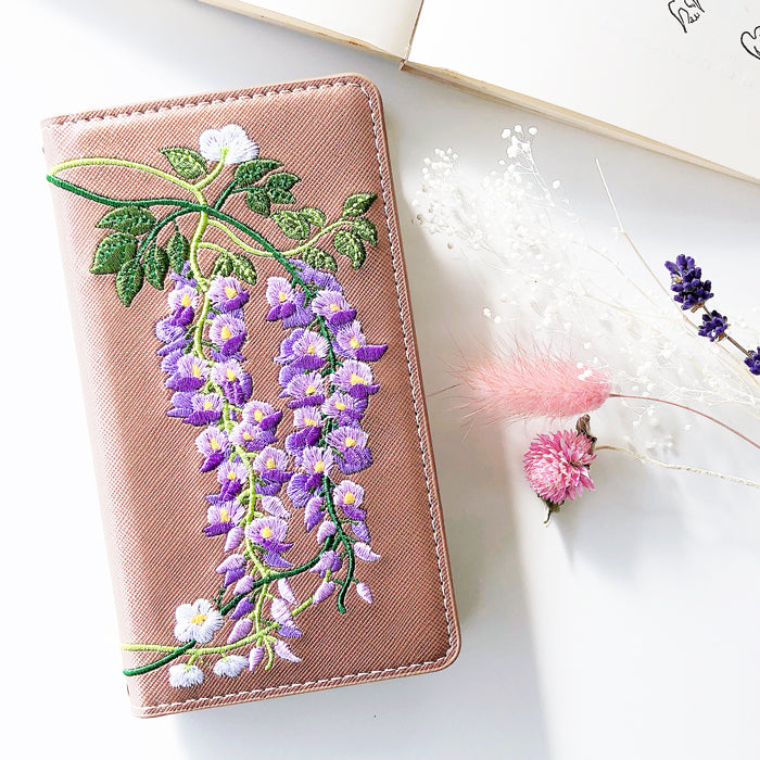 【Leo&Aoi公式ショップ】 arrows We2 F-52E FCG02 M07 A402FC ケース マダム刺繍 手帳型ケース f52e アローズ ウィー スマホケース