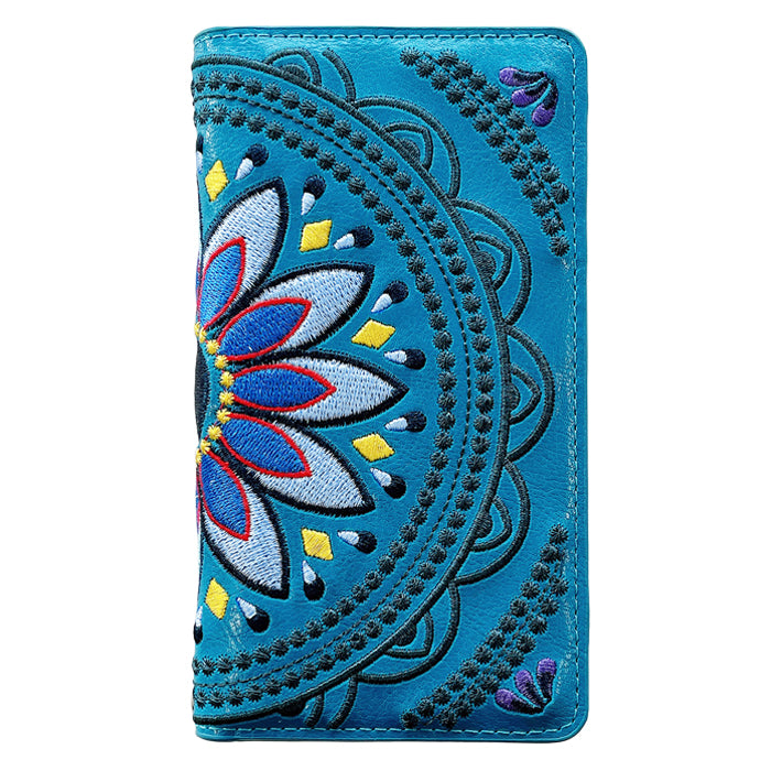 【Leo&Aoi公式ショップ】 iPhone15pro ケース iPhone 15 pro カバー 手帳型 エスニック 刺繍 手帳型ケース アイフォン15プロ スマホケース