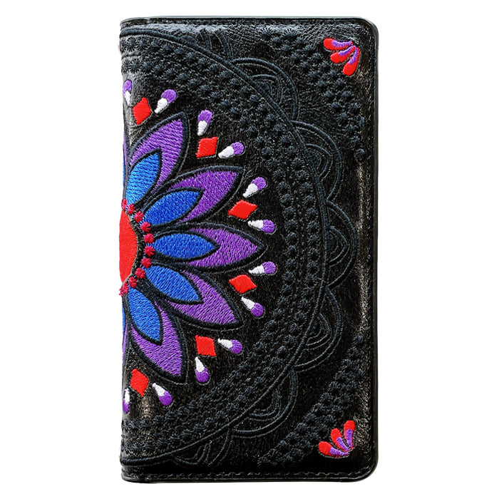 【Leo&Aoi公式ショップ】 エスニック刺繍 スマホケース 手帳型ケース 100機種以上対応
