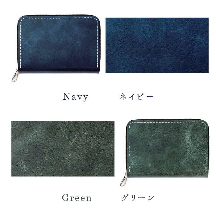 ジェントルマン 牛革 ヌメ革 ミニウォレット ミニ財布 財布 メンズ 本革 コンパクト ラウンドファスナー サイフ さいふ ウォレット 小さい財布 革 レザー カード収納 革財布 ラウンド財布 ミニサイフ 本革ミニ財布 メンズ レディース