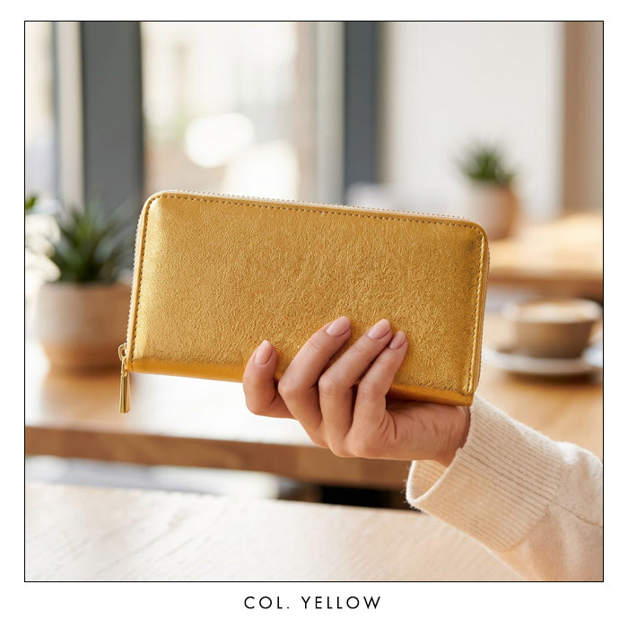 【Leo&Aoi公式ショップ】 グリッター スリム 長財布 レディース メンズ カード収納 財布 さいふ ウォレット ラウンド型財布 【安心の返品保証付き】
