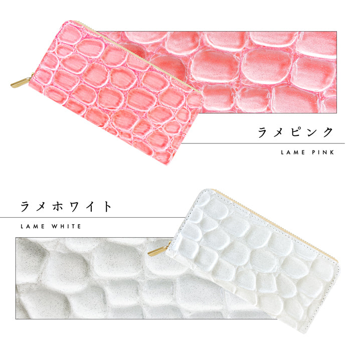 【Leo&Aoi公式ショップ】 グランコッコ ラウンド型長財布 本革 財布 長財布 エナメル ラウンドファスナー サイフ さいふ ウォレット 革 レザー カード収納 革財布 ラウンド長財布 ラウンド財布 長サイフ 本革長財布 レディース ハンドメイド 【安心の返品保証付き】