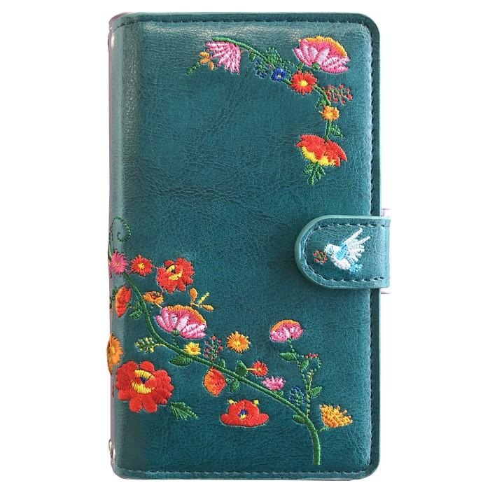 【Leo&Aoi公式ショップ】 BASIO active2 SHG12 ケース active SHG09 カバー 手帳型 花刺繍 手帳型ケース ベイシオ アクティブ 2 携帯ケース スマホケース 【安心の返品保証付き】