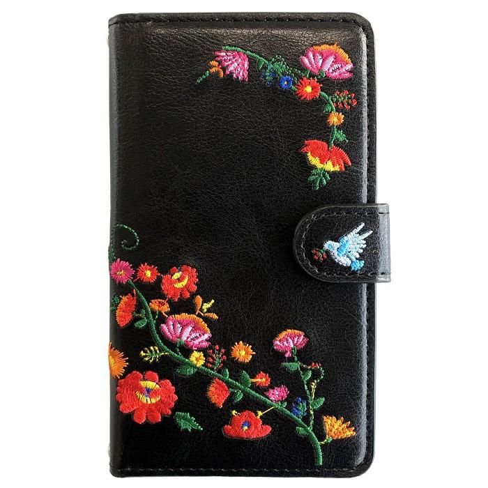 【Leo&Aoi公式ショップ】 arrows We2 F-52E FCG02 M07 A402FC ケース 花刺繍 手帳型ケース f52e アローズ ウィー スマホケース 【安心の返品保証付き】