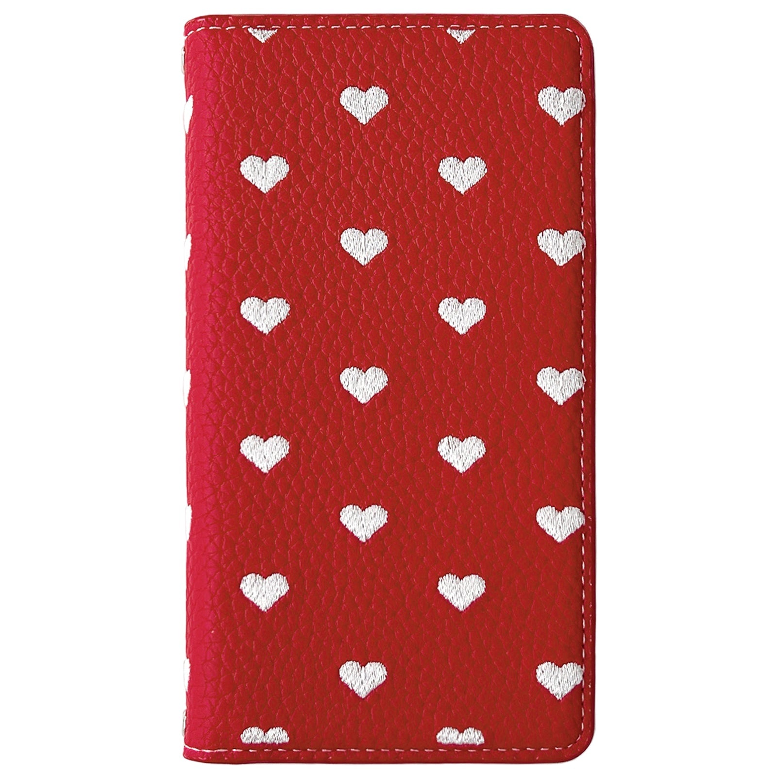 【Leo&Aoi公式ショップ】 iphone17 ケース iPhone 17 カバー 手帳型 ハート刺繍 手帳型ケース アイフォン17 スマホケース 【安心の返品保証付き】