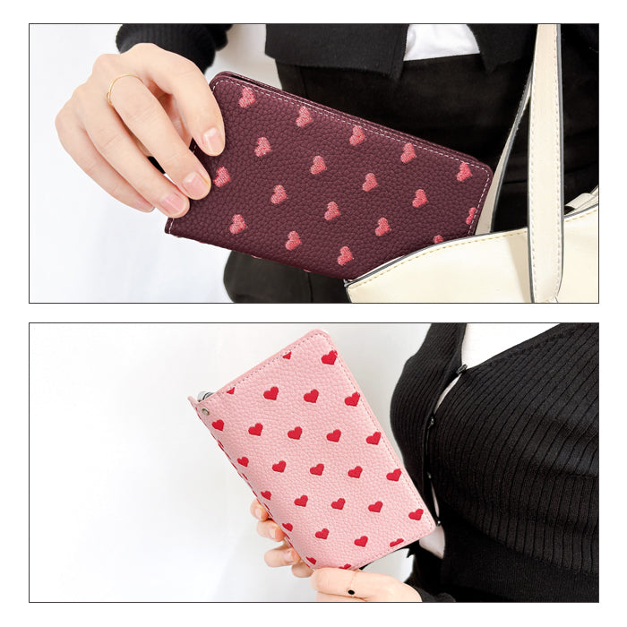 【Leo&Aoi公式ショップ】 arrows We2 F-52E FCG02 M07 A402FC ケース ハート刺繍 手帳型ケース f52e アローズ ウィー スマホケース 【安心の返品保証付き】