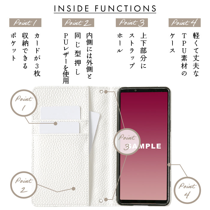 【Leo&Aoi公式ショップ】 BASIO active3 KYG04 ケース カバー 手帳型 ハート刺繍 手帳型ケース ベイシオ アクティブ 3 携帯ケース スマホケース 【安心の返品保証付き】