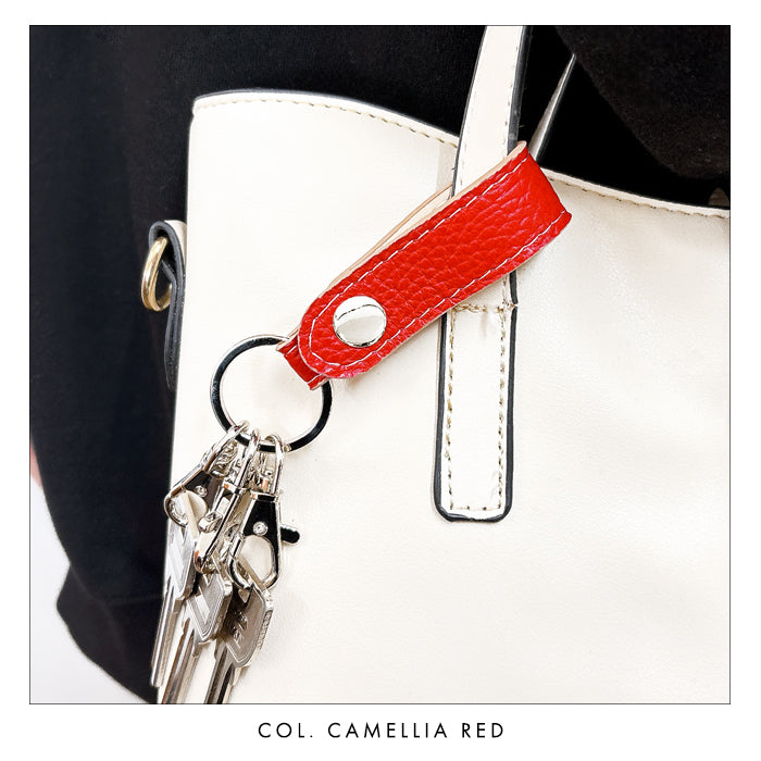 【Leo&Aoi公式ショップ】 ちょっとハイソな本革 型押し 3連 キーリング 本革 スナップボタン 本革キーリング 【安心の返品保証付き】