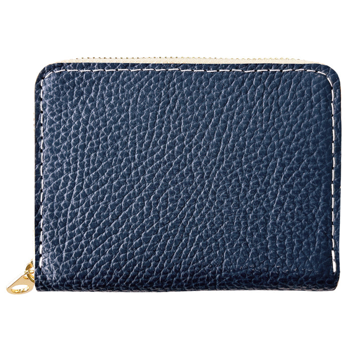 【Leo&Aoi公式ショップ】ちょっとハイソな本革 蛇腹 シンプル財布 本革 財布 メンズ レディース ラウンド型ファスナー ミニ財布 カード入れ 【安心の返品保証付き】