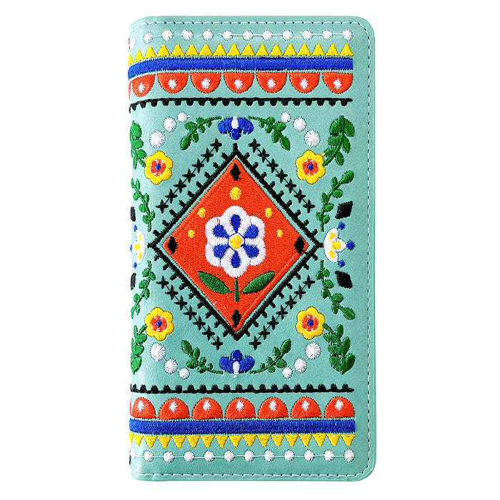 【Leo&Aoi公式ショップ】 北欧 刺繍 スマホケース 手帳型ケース 100機種以上対応