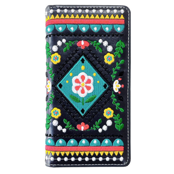 【Leo&Aoi公式ショップ】 北欧 刺繍 スマホケース 手帳型ケース 100機種以上対応