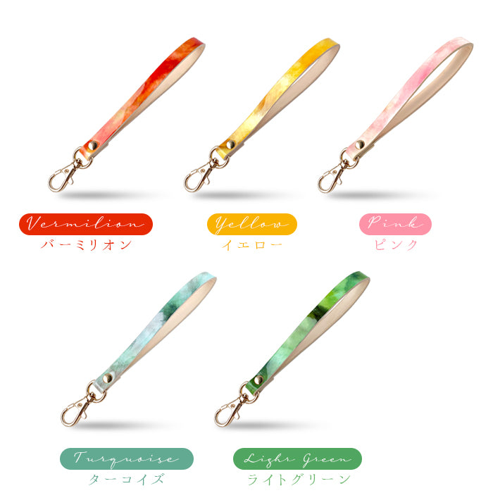 【Leo&Aoi公式ショップ】 イタリアンアート ナスカン付き ストラップ 本革 マルチストラップ 携帯ストラップ レザー 携帯 スマホ キーホルダー パスケース 定期入れ リストストラップ 革 牛革 手帳型 スマホケース 落下防止 レディース 【安心の返品保証付き】