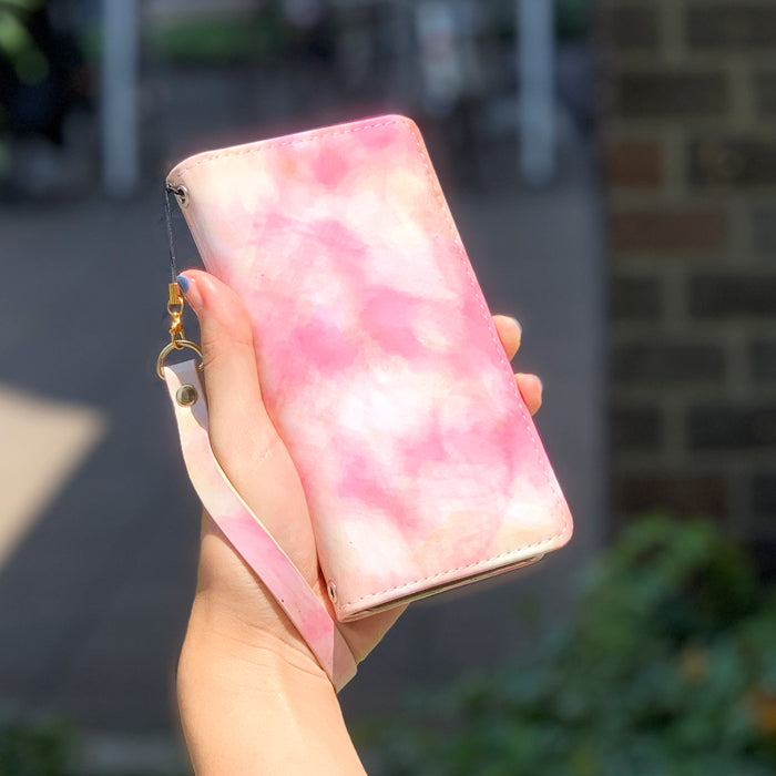 【Leo&Aoi公式ショップ】 イタリアンアート ストラップ 本革 マルチストラップ 携帯ストラップ レザー 携帯 スマホ キーホルダー パスケース 定期入れ リストストラップ 革 牛革 手帳型 スマホケース 落下防止 レディース カニカン付き 【安心の返品保証付き】