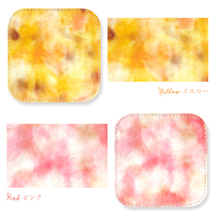 【Leo&Aoi公式ショップ】 イタリアンアート コースター 本革 4枚セット テーブルウェア カフェ おしゃれ キッチン 雑貨 食器 ハンドメイド 角丸型 革 上品 華やか お洒落 高級 アート 【安心の返品保証付き】