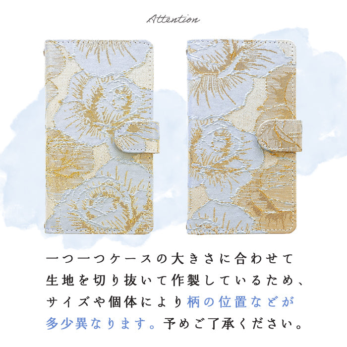 【Leo&Aoi公式ショップ】 iphone12mini ケース iPhone 12 mini カバー 手帳型 ジャガードローズ 手帳型ケース アイフォン12 ミニ スマホケース【安心の返品保証付き】