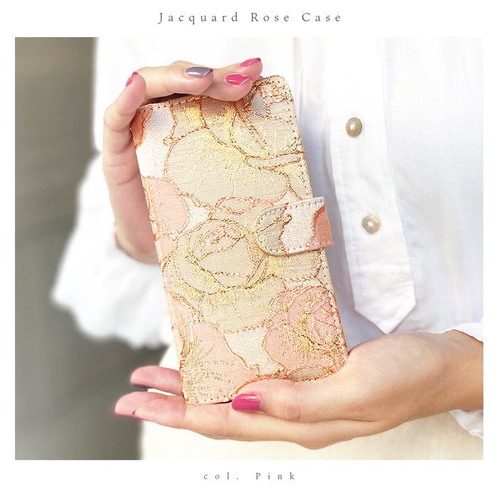 【Leo&Aoi公式ショップ】 XPERIA 10 VII SO-52F ケース SOG16 カバー A502SO XQ-FE44 手帳型 ジャガードローズ 手帳型ケース so52f エクスペリア スマホケース 【安心の返品保証付き】