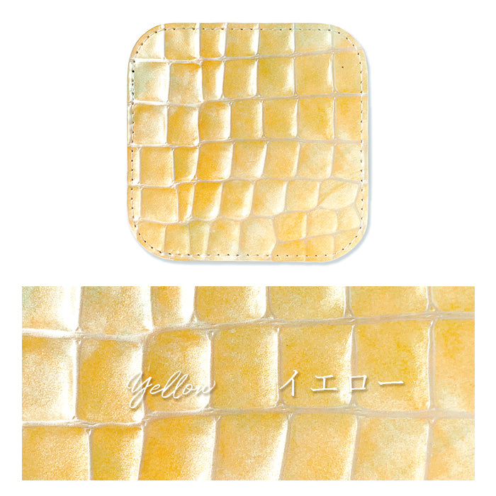 【Leo&Aoi公式ショップ】 ジャパニーズアート コースター 本革 4枚セット テーブルウェア カフェ おしゃれ キッチン 雑貨 食器 ハンドメイド 角丸型 革 上品 華やか お洒落 高級 無地 型押し 【安心の返品保証付き】