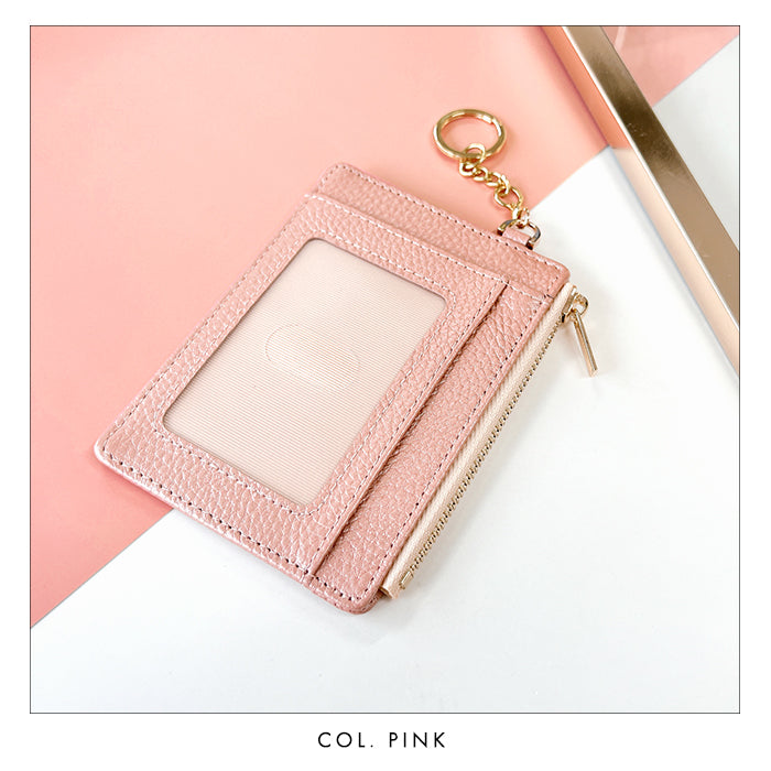 【Leo&Aoi公式ショップ】 本革 パステル 上品な型押し 財布付き パスケース 定期入れ 小銭入れ カードケース 薄型 パステルカラー レディース PC1-P1-04 【安心の返品保証付き】