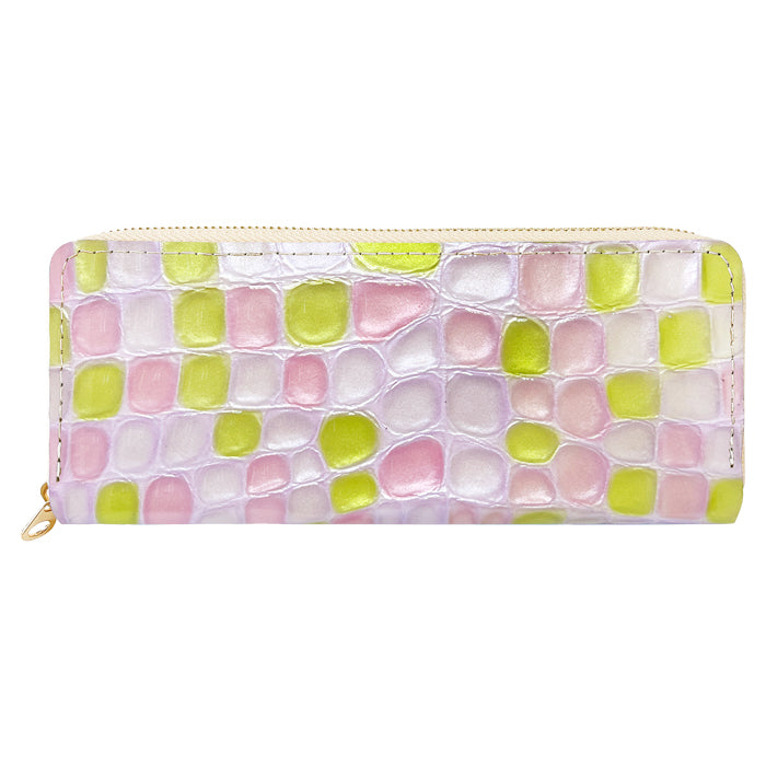 【Leo&Aoi公式ショップ】 ステンドグラス ラウンド型 ペンケース 本革 筆箱 レザー ペン入れ コンパクト スリム 文具 筆記用具 ふで箱 収納 革 上品 かわいい 可愛い お洒落 高級 ペン ケース エナメル 【安心の返品保証付き】