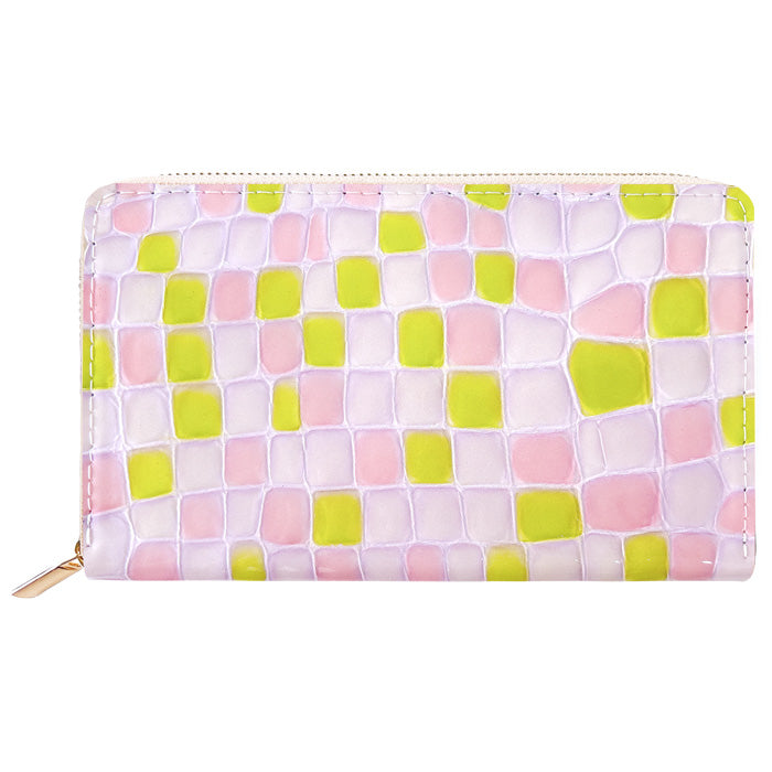 【Leo&Aoi公式ショップ】本革 上品なステンドグラス マルチケース 通帳ケース パスポートケース 母子手帳ケース 大容量 スリム設計 ファスナー付き メンズ レディース おしゃれ ハンドメイド 【安心の返品保証付き】